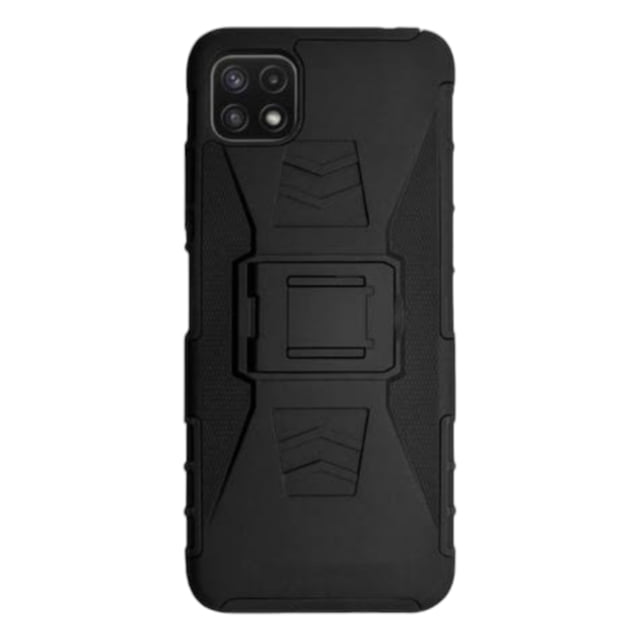 Funda Uso Rudo Clip 360 Para Samsung A22 5G Más 2 Micas De Cristal