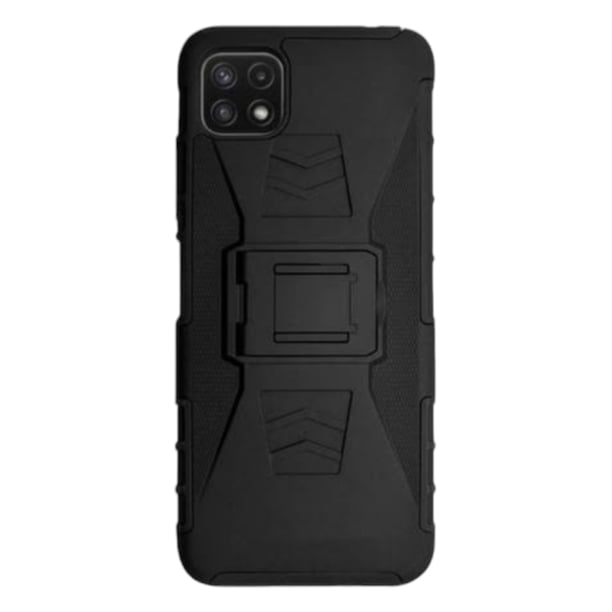 Funda Uso Rudo Clip 360 Para Samsung A22 5G Más 2 Micas De Cristal