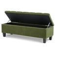 thumbnail image 6 of GZXS 51" Tufted Upholstered Boucle Storage Bench, Modern Large Flip-Top End of Bed Ottomans, for Bedroom, Window & Entryway (Green), 6 of 8