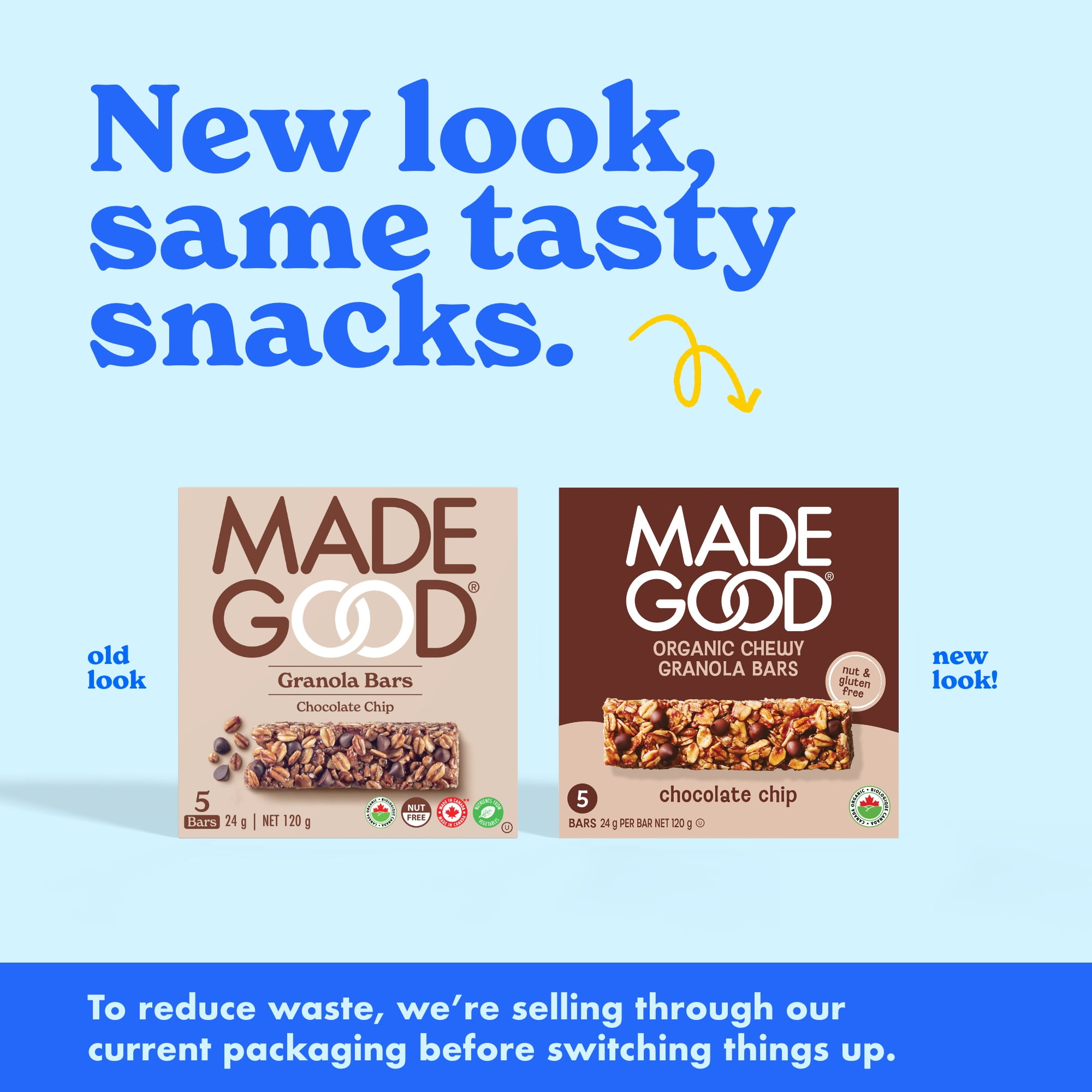 MadeGood Chocolate Chip Granola Bars 5 bars