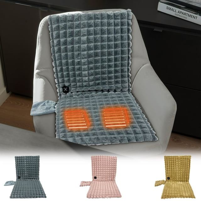 USB Heated Seat Cushion with Adjustable Heat - Portable Heating Pad for Office Chair, Car, and Home Use