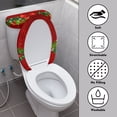 thumbnail image 4 of HELLHERO Christmas Polyester Lid Cover Set for Toilet & Easy Care Toilet Lid Covers & Universal for Hotel Home Adjustable, 4 of 8