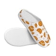 thumbnail image 3 of KLL Yellow Biscuit Pattern Adult Unisex Cozy Slippers,Fuzzy Slip-on Slippers TPR Sole Slippers Comfort Plush Home Footwear for Indoor & Outdoor-46/47, 3 of 7
