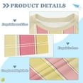 thumbnail image 2 of FORMRS Boys Rash Guard Short Sleeves Swim Shirt Quick Dry UPF 50+ Sun Protection, Sizes 3-12T, Pink and Yellow Striped Pattern, 2 of 6
