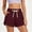 Red, variant on Women Shorts Summer Drawstring Elastic Waisted Casual Going Out Mini Short with Pockets