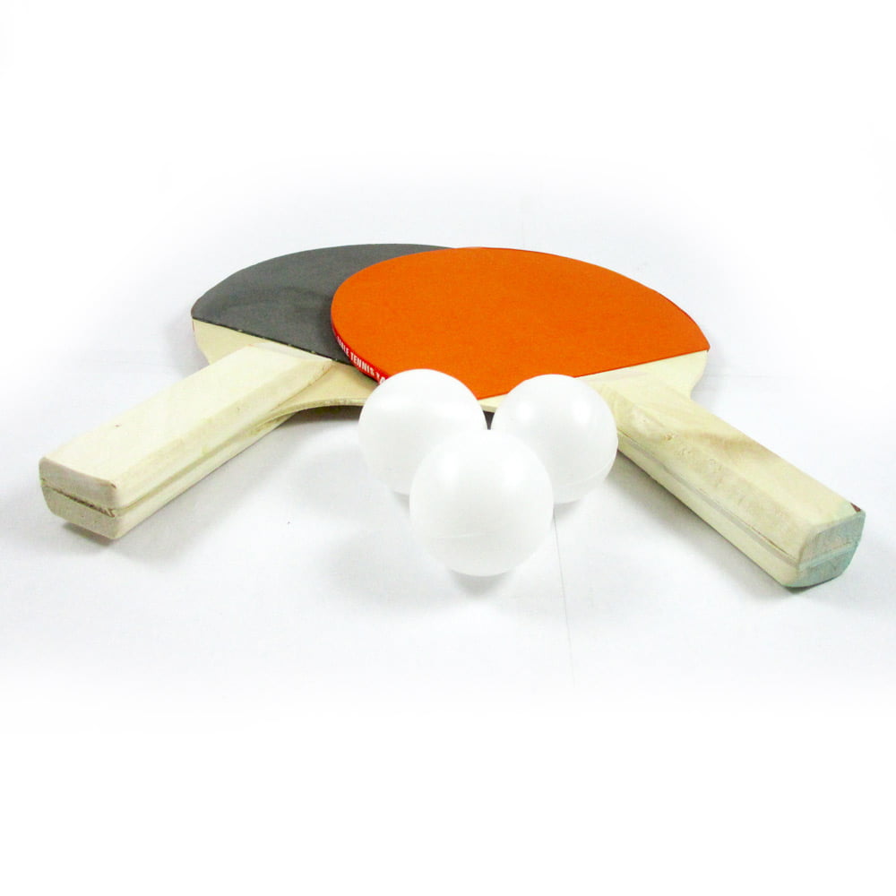 Table Tennis Racket Ping Pong Paddle Set with 2 Bats and 3 Ping Pong Balls 