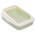 thumbnail image 1 of Cat Litter Box Splashproof Open Top Pet Litter Pan Kitten Potty Box for Indoor, 1 of 10