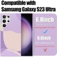 thumbnail image 4 of Compatible with Samsung Galaxy S23 Ultra Case 6.8 Inch,Painted Art Pattern TPU Protective Slim Protective Phone Case for Samsung Galaxy S23 Ultra 6.8 inch-Purple, 4 of 12