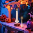 thumbnail image 4 of Halloween Cute Ghost Taper Candless for Home Decor, Spooky Shaped Wax Candless for Party Table Centerpieces and Gift Giving, 4 of 5