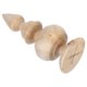 thumbnail image 1 of Unfinished Round Finial Solid Hardwood For Staircases And Beds Khaki 5.8X2.2In Decorative 1Pcs, 1 of 5