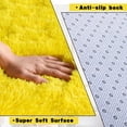 thumbnail image 5 of Solid Shag Collection Rug–8x10ft Light Yellow Large Fluffy Area Rugs Perfect for Living Room, Bedroom, 5 of 7