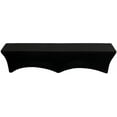 thumbnail image 3 of YOUR CHAIR COVERS - Stretch Spandex 6 ft. Lifetime Bench Cover - Black Removable and Washable Stretch Fit Lifetime Bench Covers, 3 of 5