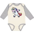 thumbnail image 3 of Inktastic Dabbing Unicorn Boys or Girls Long Sleeve Baby Bodysuit, 3 of 5