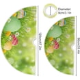 thumbnail image 3 of FMSHPON EggsFlowers on Grass Xmas Christmas Tree Skirt Stand Mat for Holiday Party Decoration Indoor Outdoor 48 inches, 3 of 6