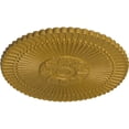 thumbnail image 3 of 30"OD x 1 1/4"P Nexus Ceiling Medallion (Fits Canopies up to 2 3/4"), Hand-Painted Pharaohs Gold, 3 of 5