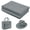 Gray, variant on Threns Gray Felt Fabric, 108" x 36" Inch Wide 1.4mm Thick Soft Felt Fabric Sheet, Gray Series Colors Soft Nonwoven Fabric for DIY Craftwork Sewing Patchwork, Craft Felt