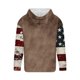 thumbnail image 3 of Sudadera con capucha para hombre, informal, con cordón, estampado navideño, deportiva, blusa de poliéster, 3 of 4