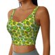 thumbnail image 2 of Balery Kiwi Fruits Summer Sujetadores deportivos con espalda cruzada para mujer, acolchados, sin costuras, de alto impacto, ideales para yoga, gimnasio, entrenamiento y fitness.-, 2 of 8