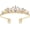 White, variant on Rhinestone Princess Tiaras Crystal Crown Headband with Comb Elegant Pageant Shiny Prom Birthday Party Bridal Wedding Tiara Headpieces Queen Hair Accessories for Women Girls Colorful -