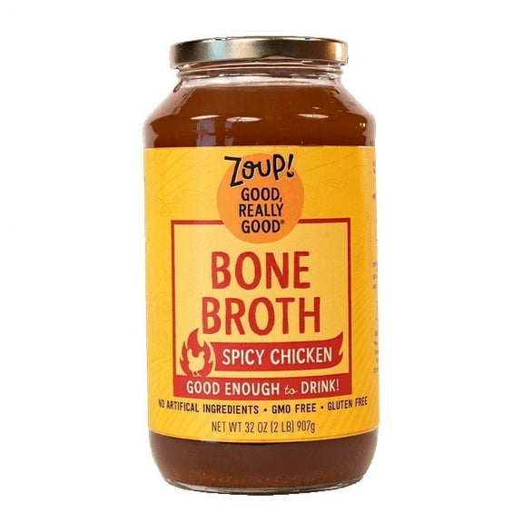 Zoup Bone Broth Spicy Chicken - 32 oz Pack of 2