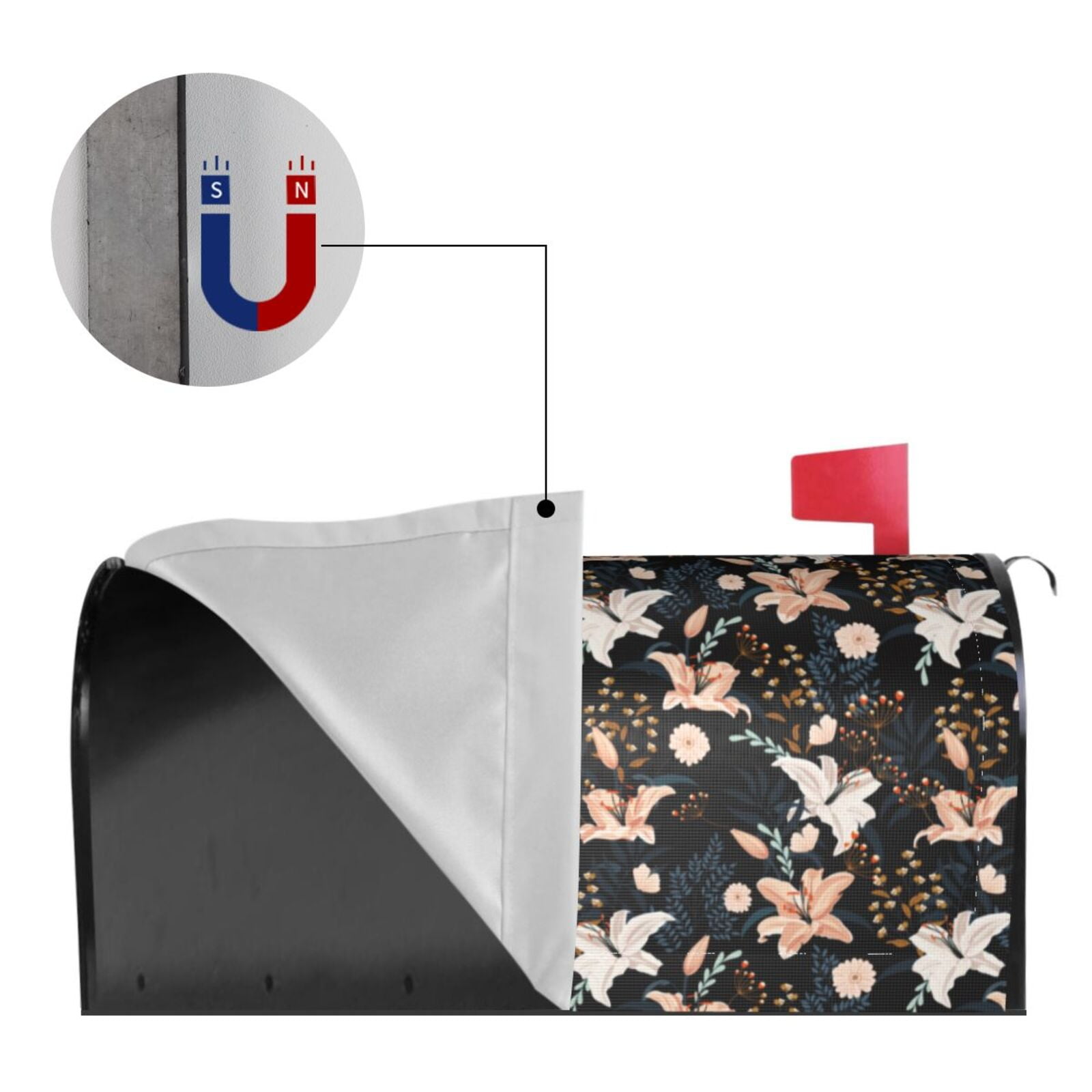 Kdxio Magnetic Mailbox Cover 21x18 in Mailbox Cover Outdoor Decoration Holiday Mailbox Covers for Home Garden Yard-21x18 in