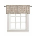 thumbnail image 2 of Faux Linen Valances for Windows Boho Vintage Tribal Style Flowers Curtains Valance Light Filtering Rod Pocket Small Window Treatment for Kitchen Living Room Bedroom 54x18In, 2 of 6