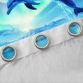 thumbnail image 4 of jejeloiu Blue Cute Whale Black Out Curtains,Galaxy Starry Sky Curtains Pack of 2 (42x63 Each) For Boys Kids, 4 of 6