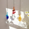 thumbnail image 2 of Prism Sun Catcher Faux Crystal Hanging Ornament Healing Rainbow Maker Sun Catcher Window Decor for Home Garden Wall, 2 of 8