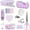 Purple, variant on Arcticwind Stapler Set,Women's Office Supplies Set,Students' Cute Stationery Set,Office Supplies and Organizers,Staple Remover,Stapler,Tape,Staples,Clips, Scissor and Tabs & More,Green