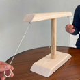 thumbnail image 2 of Ring Toss Game Wooden Toys Interactive Home Game Multi-color Optional, 2 of 5