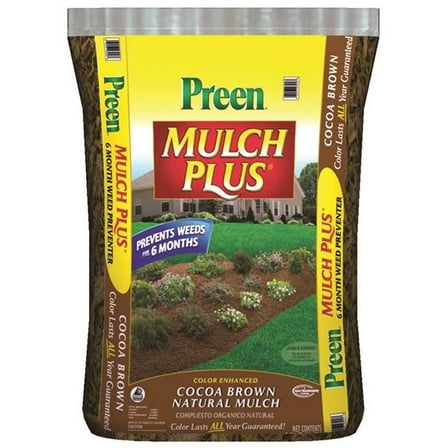 Waupaca Northwoods 0876235 Mulch Fertilizer, Preen Brown - 2 cu ft.