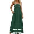 thumbnail image 3 of YuXingFu Wedding Guest Dresses for Women Maxi Crew Neck Plus Size Womens Dress Sleeveless for Beach Long Casual Summer Green L, 3 of 6