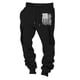 thumbnail image 2 of Pantalones largos para hombre, informales, con bolsillo y cordón, de color sólido, gruesos, sanitarios y con cintura elástica., 2 of 3