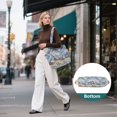 thumbnail image 7 of FORMRS Tote Bag for Women Quilted Large Capacity Travel Work Carry On Shoulder Handbag, Winter Mountain, 7 of 7
