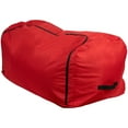 thumbnail image 4 of Northlight 57" Red Artificial Christmas Tree Rolling Storage Bag For Trees Up to 9ft, 4 of 6