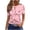 Pink-26, variant on Perfectbot Women's Cute Print Crew Neck T-Shirt Short Sleeve Casual Daily Summer Top Tee