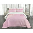 thumbnail image 3 of Ambesonne Pale Pink Quilted Bedspread Set 3 Pcs, Roses Bridal Art, King Size, Coral, 3 of 5