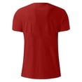 thumbnail image 3 of Ceisia Men's Canada Maple Leaf Print Relaxed Fit Crew Neck T-Shirt Red L Gifts, 3 of 5