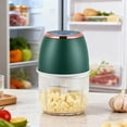 thumbnail image 2 of 350ml Mini Food Processor, Compact Kitchen Chopper Efficient Vegetable Meat Grinder, Moledor De Frutas,Quick Prep Garlic Onion Mincer for Fruits Small Kitchen (Green), 2 of 4