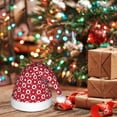thumbnail image 6 of Haiem Ladybugs And White Dots Pattern Santa Hat Confortable Velvet Christmas Hat for Christmas Party Favors Fit for Adults and Kids, 6 of 6