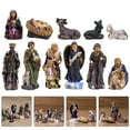 thumbnail image 3 of Miangastore Ensembles de Nativité pour Noël Intérieur Résine 1 Ensemble 2.1X0.9X0.4In, 3 of 8