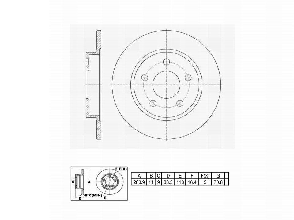 Winstop Brake Rotor, Rear WS238270, Buick LeSabre 2005-2000
