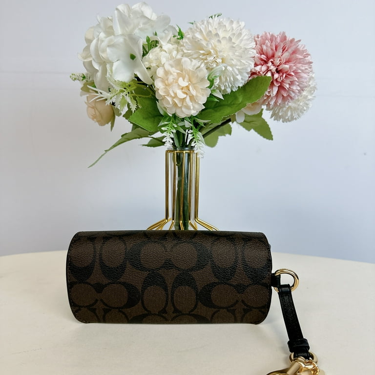 Coach makeup brush holder in signature canvas hotsell