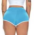 thumbnail image 6 of COMVALUE Women's Sexy Booty Shorts Retro Dolphin Shorts Sports Yoga Gym Running Hot Pants Sky Blue S, 6 of 7