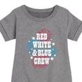 thumbnail image 3 of Instant Message - Americana - Red, White, & Blue Crew - Fireworks - Toddler & Youth Girls Fleece Dress, 3 of 6