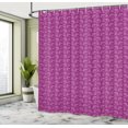 thumbnail image 5 of Ambesonne Damask Shower Curtain, Abstract Flowers Graphic, 69"Wx75"L, Magenta Fuchsia, 5 of 5