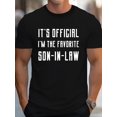 thumbnail image 1 of Favorite Son in Law G500 Pure Cotton Men's T-shirt Comfort Fit, 1 Pc, 100% Cotton T-shirt, 1 of 7