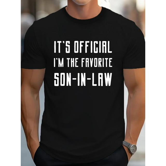 Favorite Son in Law G500 Pure Cotton Men's T-shirt Comfort Fit, 1 Pc, 100% Cotton T-shirt