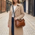 thumbnail image 5 of Women's Crossbody Handbags Ladies PU Leather Satchel Shoulder Tote Hobo Purse with Adjustable Boho Strap, Brown, 5 of 10