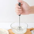 thumbnail image 2 of QuickMix Manual Whisk for Cream & Eggs, Food-Safe Steel Grip, Semi-Automatic Blending, 2 of 9